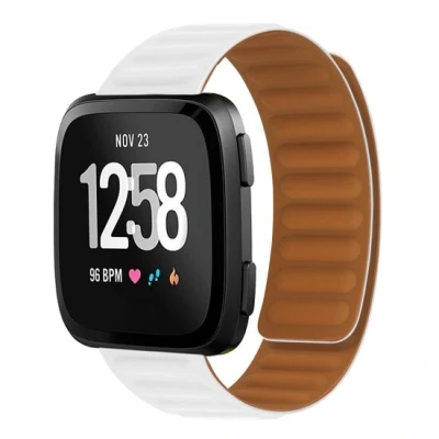 Afbeelding van Fitbit Versa 3/4 &amp; Sense 1/2 Siliconen Loop bandje Wit