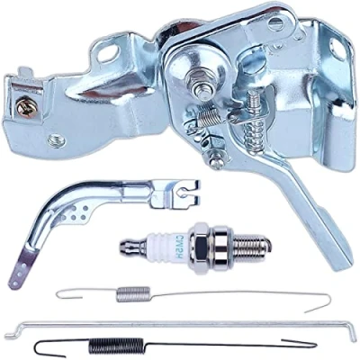 Afbeelding van Gasklepmontage met gouverneur retourveer voor Honda GX160 GX200 GX140 168F 5,5/6,5 pk motor, ADEFOL gasregeling Assy + Arm Governor Rod Bougie 6 in 1