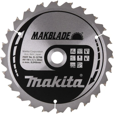 Afbeelding van Makita Zaagblad Hout 190X20x2,2 24T 5G B 32708