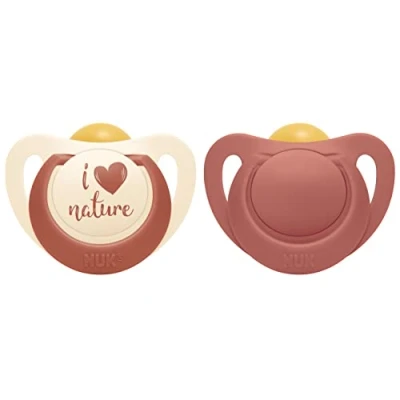 Afbeelding van NUK For Nature Latexfopspeen Gemaakt van natuurlijke grondstoffen set 2 6+ m