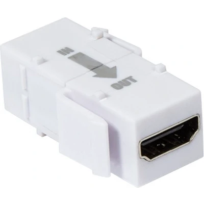 Afbeelding van Keystone module HDMI (v) met repeater versie 1.4 (4K 30Hz) / wit