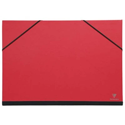 Afbeelding van Clairefontaine 144805C tekenmap Maya met elastieksluiting, praktisch en robuust, 28 x 38 cm, 1 stuk, rood