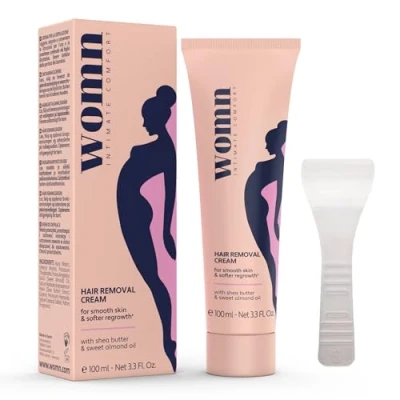 Afbeelding van womn Intimate Comfort HAIR REMOVAL CREAM ontharingscrème voor bikinizone &amp; oksels, 100ml