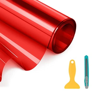 Afbeelding van YAOBLUESEA getinte folie, autofolie, voor koplamp, achterlichten, mistlampen, sticker, 200 x 30 cm, rood