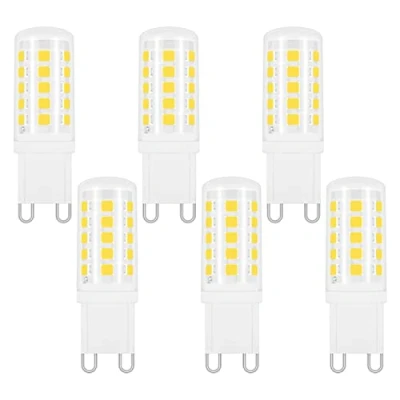 Afbeelding van Lamp G9 LED 5 W koud wit 6000 K 500 lm vervangt halogeenlamp 40 50 360 graden licht niet dimbaar AC 220 V 240 kleine voor kroonluchter van kristal/wandlamp, 6 stuks