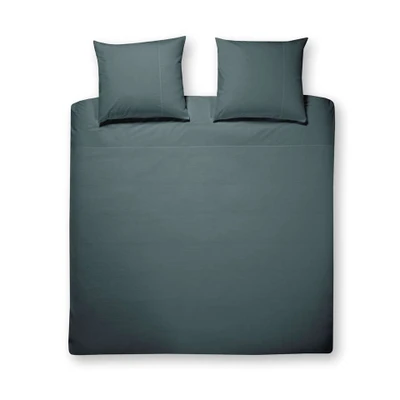 Afbeelding van Dekbedovertrek Papillon Mendoza Waffle Donkergroen Percal 140 x 200 / 220 cm 1 Persoons