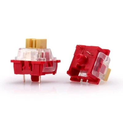 Afbeelding van Redragon A113 Bullet F (24 doorzichtige tactiele mechanische schakelaars) 3 pins plaat gemonteerd equivalent blauw hot swappable 50 miljoen klikken stuks schakelaars + keycap