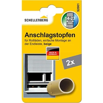 Afbeelding van Schellenberg 52001 Rolluikstopper, aanslagstop voor rolluiken, 2 stuks, dubbelpak, beige