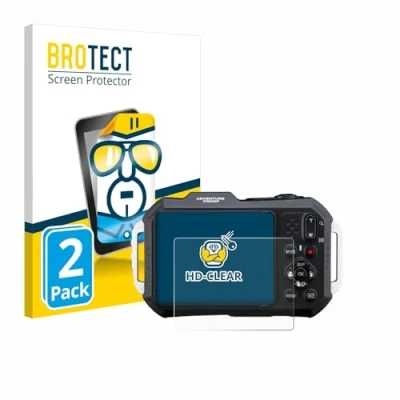 Afbeelding van BROTECT Screenprotector voor Ricoh Pentax WG 1000 Folie Beschermfolie transparant (2 Stuks)