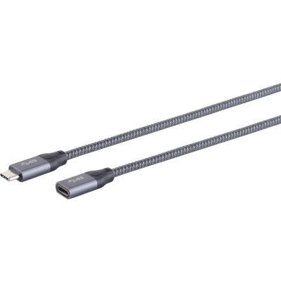 Afbeelding van S/CONN 13 46010 USB kabel 3.2 Gen 2x2 0,5 m C Zwart