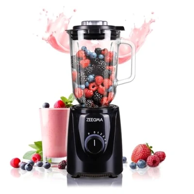 Afbeelding van Zeegma GRAND VITAMINE BASE beker blender Glazen 5 traps snelheidsregeling en PULSE modus 1000W nominaal vermogen IJscrushercapaciteit