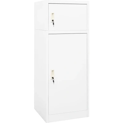 Afbeelding van Zadelkast 53X53X140 Cm Staal Wit