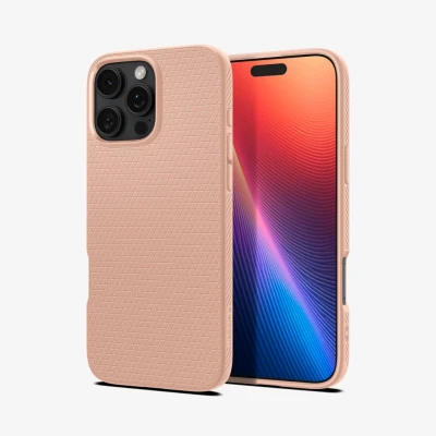 Afbeelding van Spigen Liquid Air Case Compatibel met iPhone 16 Pro Max hoejse Rose Titanium
