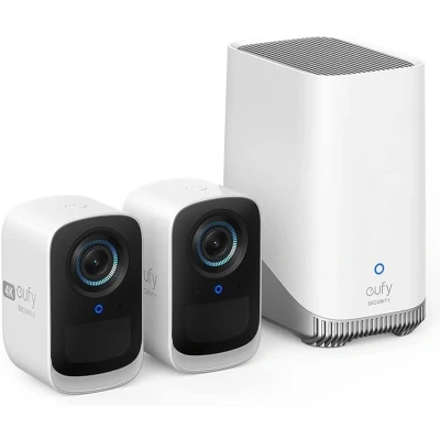 Afbeelding van eufy Security eufyCam 3C HQ 4K met Homebase 3 2 beveiligingscamera/ IP camera 180 dagen batterij Voor binnen &amp; buiten