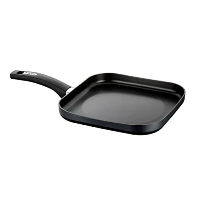 Afbeelding van Monix Resistent Plus vierkante grill, plat, 28 cm, aluminium, met antiaanbaklaag Teflon Classic (Braisogona_M370029)