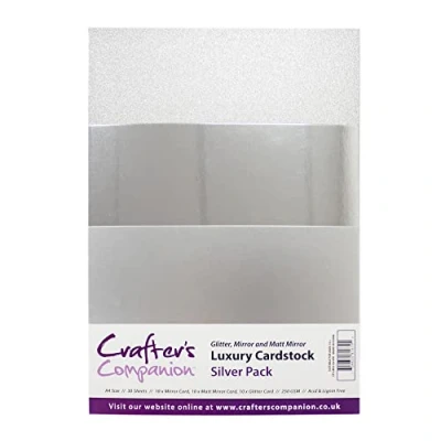 Afbeelding van Crafter&#039;s Companion Luxury Cardstock Silver Pack A4