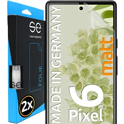 Afbeelding van s.e beschermfolie voor Google Pixel 6 Pro, 2 stuks, volledig scherm, positioneringshulp, Pixel6 Pro pantserfolie, transparante displayfolie, functionerend alternatief beschermglas,