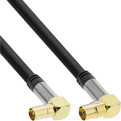 Afbeelding van InLine 4G/LTE proof 4K Ultra HD IEC (m) (v) coaxkabel / haaks 10 meter