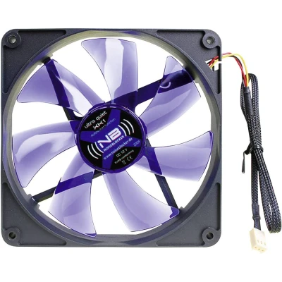 Afbeelding van NoiseBlocker BlackSilent XK1 PC ventilator Zwart, Blauw (transparant) (b x h d) 140 25 mm