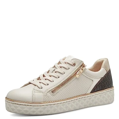 Afbeelding van MARCO TOZZI dames 2 23709 41 Sneaker, Cream Comb, EU