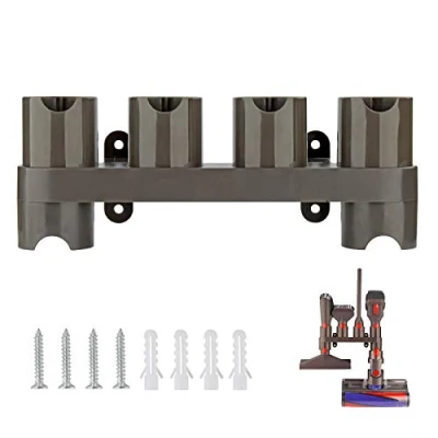 Afbeelding van YYSU Muur Mount Accessoire Houder voor Dyson V8 V7 V10 V11 Stofzuiger Accessoires, Attachment Organizer (6 Opslag Sockets)