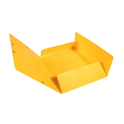 Afbeelding van Exacompta verzamelmap met elastiek en 3 kleppen van monoblock Scotten Manilla karton 425 g, Nature Future, DIN A4 verpakking 1 stuks. Stuk geel