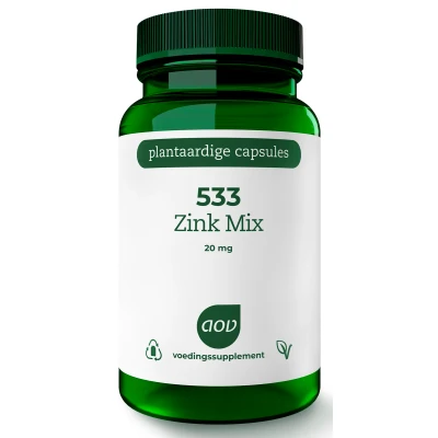 Afbeelding van AOV 533 Zink Mix 60 tabletten