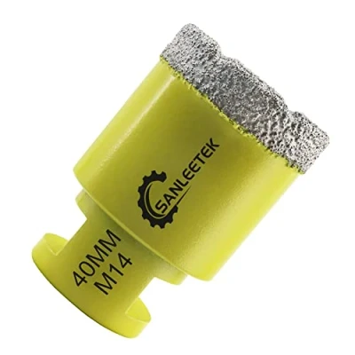 Afbeelding van Diamantboor, 40 mm, vacuümsolderen, diamantfrees voor keramiek, porselein, marmer, graniet, M14, schroefdraad SANLEETEK