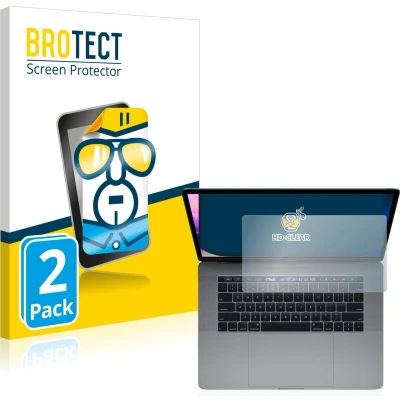 Afbeelding van BROTECT (2 Stuks) Schermbeschermer voor Apple MacBook Pro 15&quot; 2019 (Touch Trackpad) Screen Protector Transparant