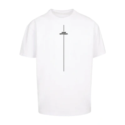 Afbeelding van Merchcode Think Different Heavy Tshirt print, Heren, Maat: 4XL, White