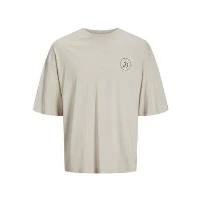 Afbeelding van Jack &amp; Jones Jjdragon TEE CREW NECK Tshirt print, Heren, Maat: Large, Moonbeam