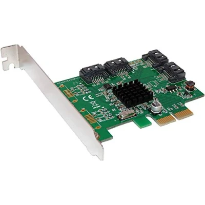 Afbeelding van KALEA INFORMATIQUE PCI Express PCIe naar 4 poorts SATA controllerkaart met Marvell 88SE9230 chipset Raid 0 1 10