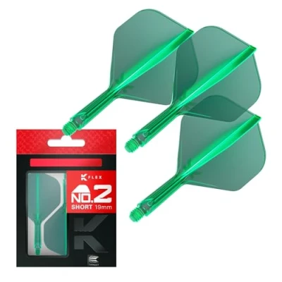 Afbeelding van TARGET K FLEX GREEN NO2 DART FLIGHTS SHORT
