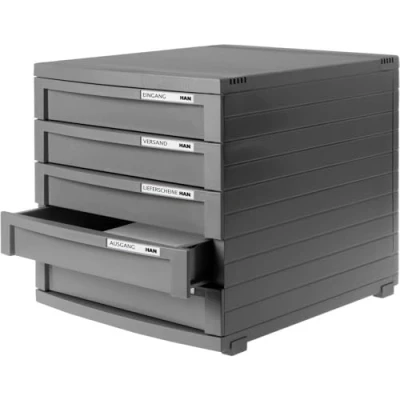 Afbeelding van HAN CONTUR 1505 191 Ladebox Donkergrijs DIN A4, B4, C4 Aantal lades: 5