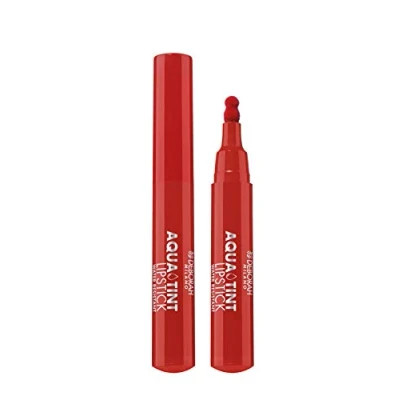 Afbeelding van Deborah Milano Aqua Tint Lipstick met aloë vera, lange levensduur, nr. 05 Deep Red, waterbestendig, hydraterend en glanzend, geeft zachte gesatineerde lippen, 2,5 g