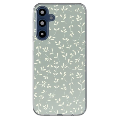 Afbeelding van imoshion hoesje Geschikt voor Samsung Galaxy A16 (5G) Design Smoke Green Flowers