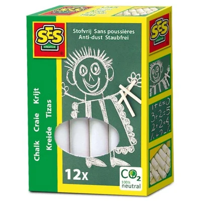 Afbeelding van Krijt SES 12 stuks (Wit)