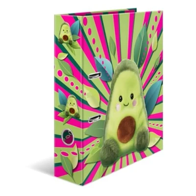 Afbeelding van HERMA A4 Avocado, 7 cm breed, ringmap met kleuterschoolmotief, kleurrijke ordner opdruk aan de binnenkant, voor jongens, meisjes en kinderen