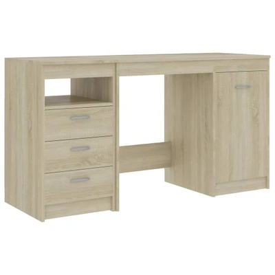 Afbeelding van Bureau 140x50x76 cm spaanplaat sonoma eikenkleurig