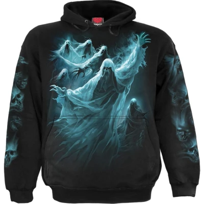 Afbeelding van Spiral Ghost Skull Hoodie/trui XL Zwart