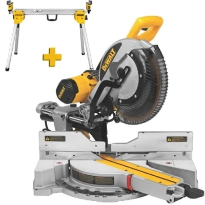 Afbeelding van DeWalt DWS780SET afkort en verstekzaag + onderstel DE7033