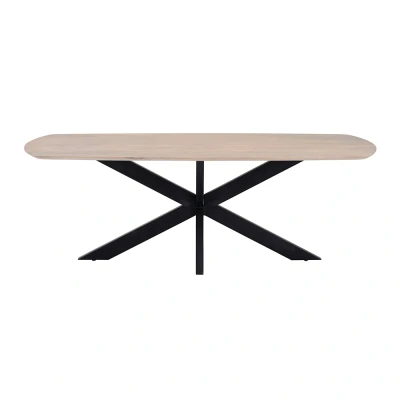 Afbeelding van Eetkamertafel deens ovaal 180, Mango Ashblond