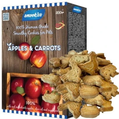 Afbeelding van Smookies Apples &amp; Carrots, 200 gram snacks voor honden, 1 stuk