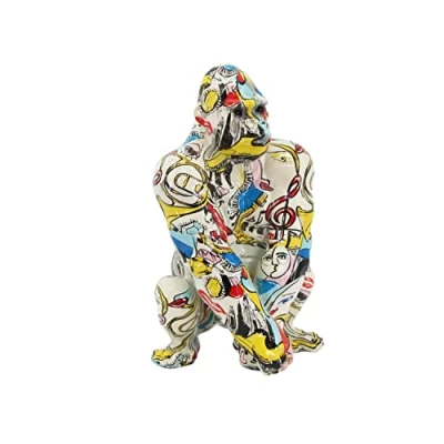 Afbeelding van Decoratieve figuren DKD Home Decor 14 x 13 22 cm Multicolour Gorilla Modern