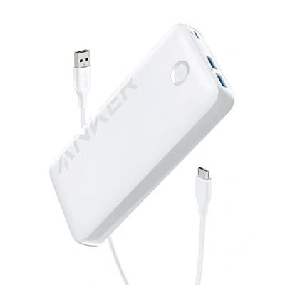 Afbeelding van Anker 335 Powerbank (PowerCore 20K), 20W externe accu met USB C laadvermogen, compatibel iPhone 13/12 serie, Samsung, iPad Pro, AirPods, Apple Watch en meer (wit)