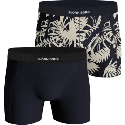 Afbeelding van Björn Borg Herenslips 2P Core Boxer Groen patroon katoen Small Heren