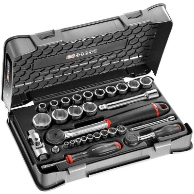 Afbeelding van Facom Doppendoos 1/4&quot;; 1/2&quot;; 6 K Mm R S.360 31 Stuks RS.360 1PB
