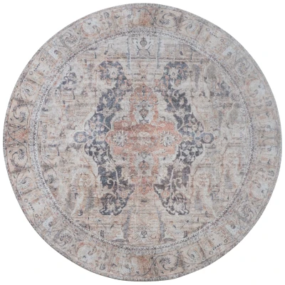 Afbeelding van Vloerkleed Mahal Beige 00 Rond ø160 cm Meerdere afmetingen beschikbaar