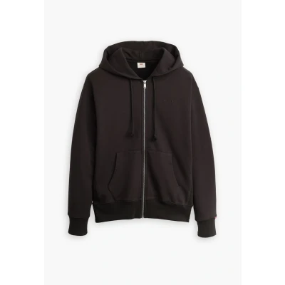 Afbeelding van Levi&#039;s Authentic FULL ZIP Sweater met rits, Heren, Maat: Medium, Black agate garment dye