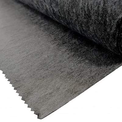 Afbeelding van Zacht handvat Medium, houtskool, smeltbaar opstrijkbare interfacing, 2 meter x 90 cm breed (niet geweven)